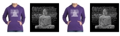 LA Pop Art Women's Word Art Hooded Sweatshirt - Zen Buddha